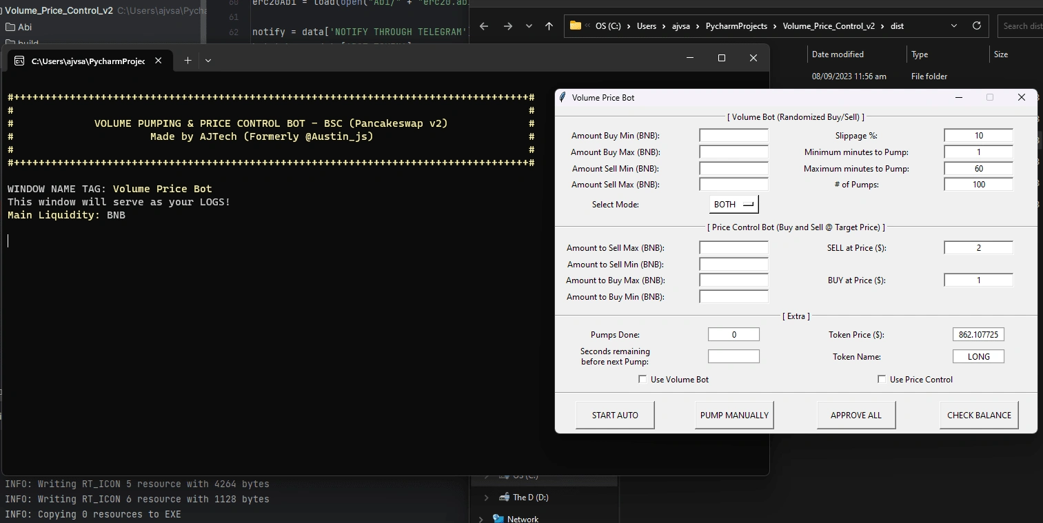 Uniswap Pancakeswap volume bot
